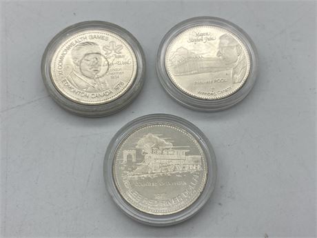 3 COLLECTABLE CANADIAN DOLLARS