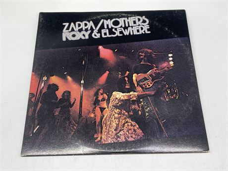 FRANK ZAPPA/MOTHERS - ROXY & ELSEWHERE 2 LP’S W/ GATEFOLD - EXCELLENT (E)