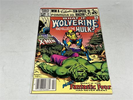 MARVEL WHAT IF WOLVERINE HAD KILLED THE HULK #31