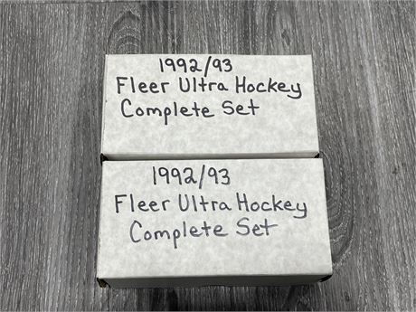 (2) 92’/93’ FLEER ULTRA HOCKEY COMPLETE SETS