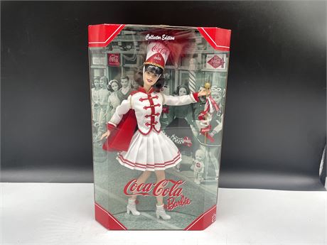 NEW 2001 COLLECTORS COKE BARBIE BY MATTEL 1’ TALL
