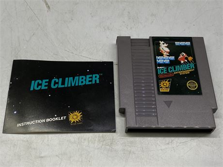 5 SCREW NES ICE CLIMBER W/INSTRUCTIONS