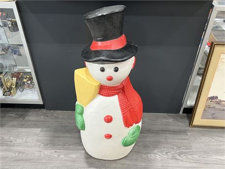 VINTAGE LARGE SNOWMAN BLOW MOLD - 41” TALL