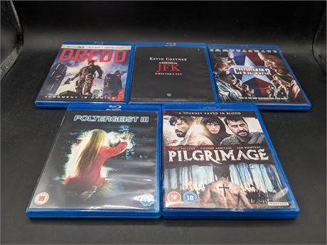 COLLECTION OF 3D & REGULAR BLU-RAY MOVIES - VERY GOOD CONDITION