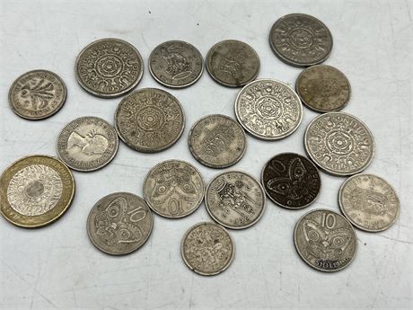 LOT OF BRITISH SILVER SHILLINGS
