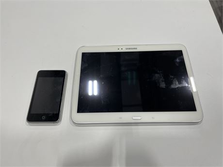 SAMSUNG TABLET / APPLE IPOD (PARTS - AS IS)