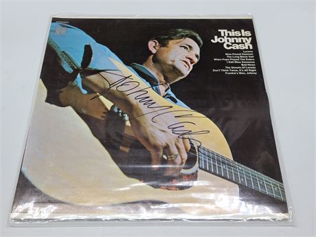 JOHNNY CASH SIGNED LP ALBUM 'THIS IS JOHNNY CASH' WITH COA