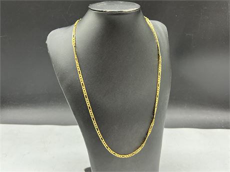 10K YELLOW GOLD NECKLACE - 13 GRAMS - 23.5”
