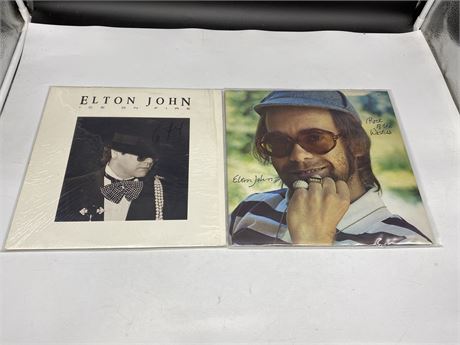 2 ELTON JOHN RECORDS - EXCELLENT (E)