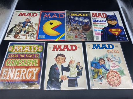 7 MADD COMIC MAGS