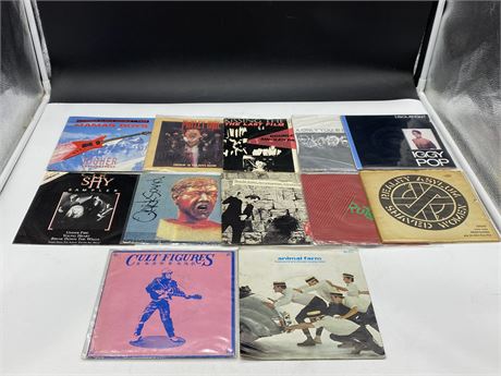 LOT OF PUNK AND ROCK 45’S