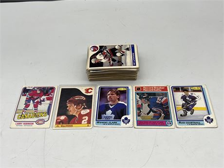 OVER 70 1980’s NHL CARDS - SOME DECENT STARS & ROOKIES (NOT THE BEST CONDITION)