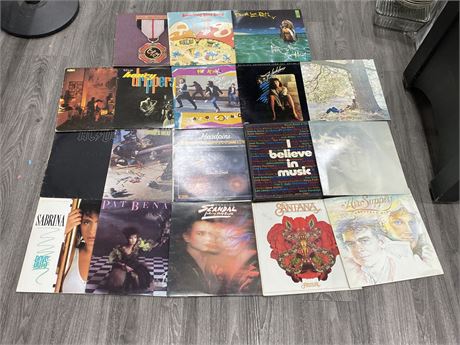 LOT OF 18 RECORDS - CONDITION VARIES