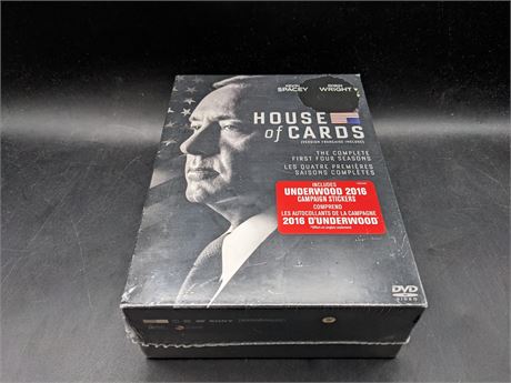 SEALED - HOUSE OF CARDS SEASONS 1-4 - DVD