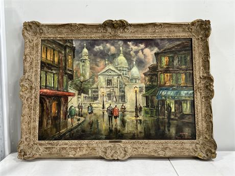 FRAMED ORIGINAL OIL PAINTING BY F.NARBONI (43”x31”)