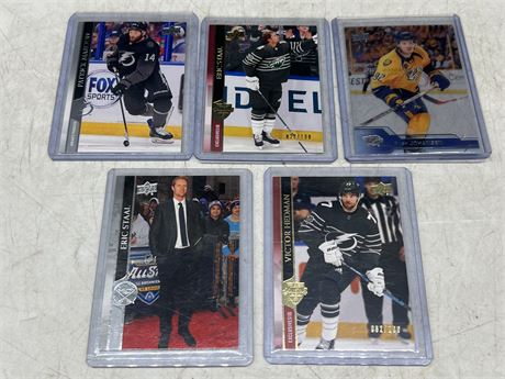 UD EXCLUSIVE, CLEAR CUT, FRENCH NHL CARDS