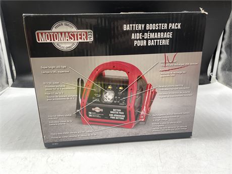 IN BOX MOTOMASTER BATTERY BOOSTER PACK