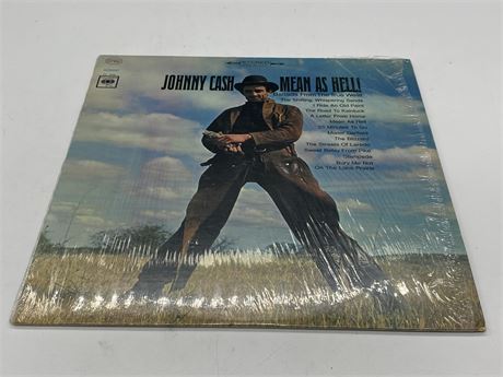JOHNNY CASH - MEAN AS HELL - VG (Slightly scratched)