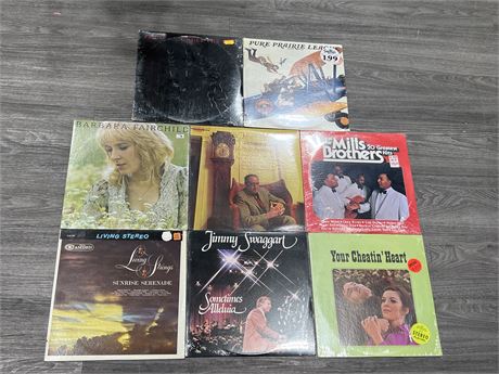 8 SEALED OLD STOCK RECORDS