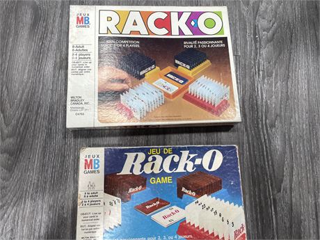 VINTAGE RACK-O GAMES