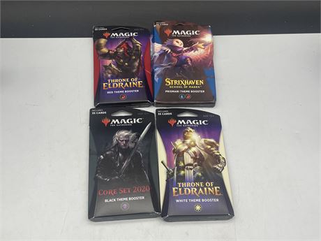MAGIC THE GATHERING 4 DIFFERENT THEME BOOSTERS