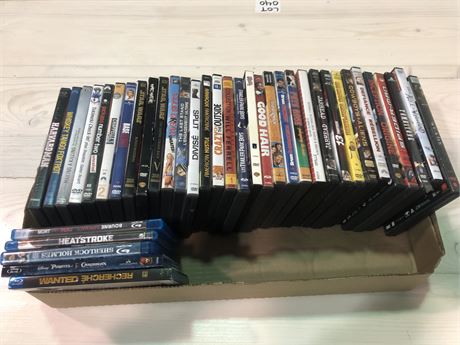 LOT OF DVD AND BLUERAYS