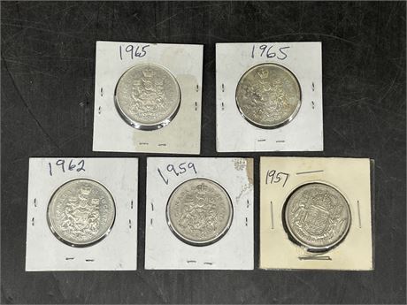 50 CENT SILVER PIECES (1957-1965)