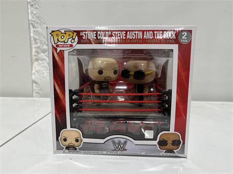 STONE COLD & THE ROCK 2 PACK FUNKO POP