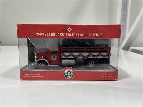 2003 STARBUCKS HOLIDAY COLLECTIBLE DIE-CAST TRUCK (1/50th SCALE)