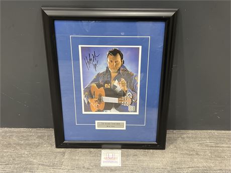 WAYNE FARRIS SIGNED PHOTO IN FRAME WITH UNIVERSAL COA & HOLO