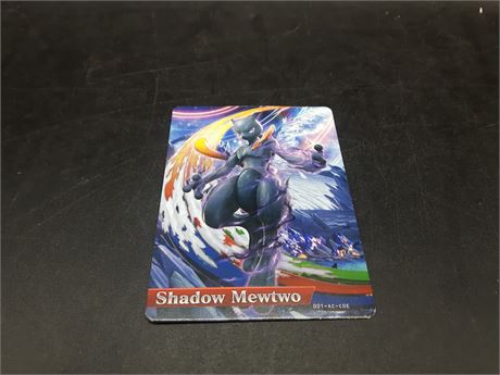 RARE - POKEMON SHADOW MEWTWO AMIIBO CARD