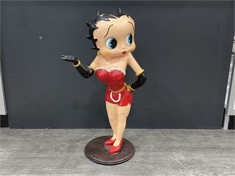 VINTAGE SERVING BETTY BOOP - NEEDS A FEW REPAIRS (27” TALL)