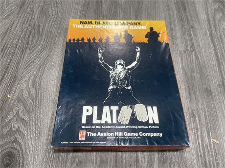 1986 PLATOON BOARD GAME