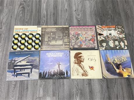 8 MISC RECORDS - GOOD (Scratched / slightly scratched)