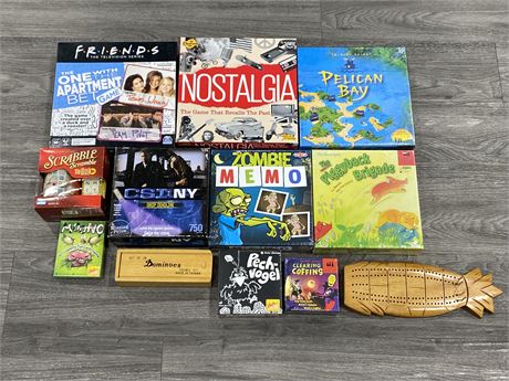 LOT OF 12 BOARD GAMES - SOME SEALED