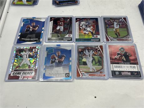 8 ROOKIE NFL CARDS