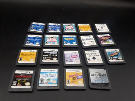 COLLECTION OF NINTENDO DS GAMES