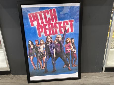 PITCH PERFECT FRAMED POSTER SIGNED BY ORIGINAL CAST (22”x38”)