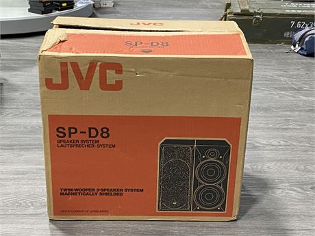 NEW JVC BRAND SPEAKERS IN BOX (17” TALL)