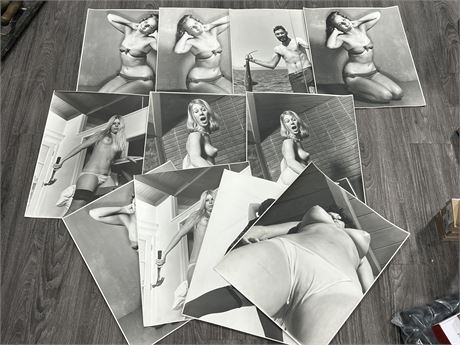LOT OF VINTAGE NUDE PHOTOS (16”x20”)