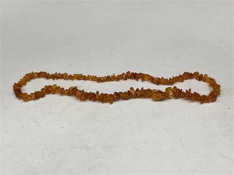 TUMBLED NATURAL BALTIC AMBER NECKLACE