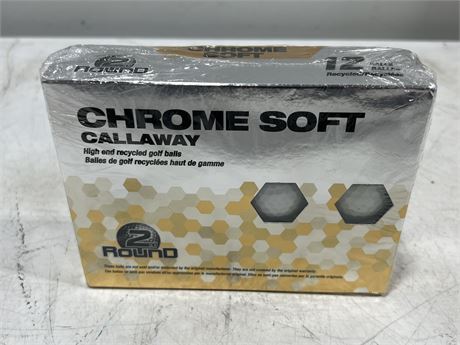(NEW) CALLAWAY CHROME SOFT RECYCLED 12 BALL PACK