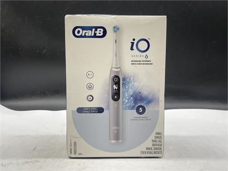 NEW ORAL-B IO SERIES 6 ELECTRIC RECHARGEABLE TOOTHBRUSH