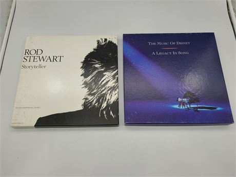 THE MUSIC OF DISNEY + ROD STEWART BOX CD SETS (Excellent condition)