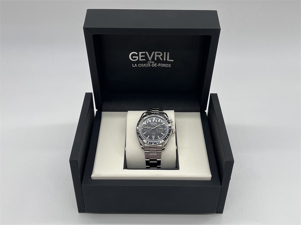 Urban Auctions - LIKE NEW GEVRIL HIGH END AUTOMATIC 44MM WATCH W