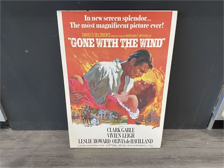 MOUNTED MOVIE POSTER - GONE WITH THE WIND (22”x28”)