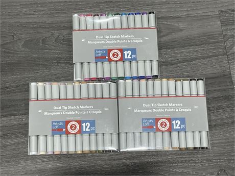 3 NEW SETS OF ARTISTS LOFT MARKERS