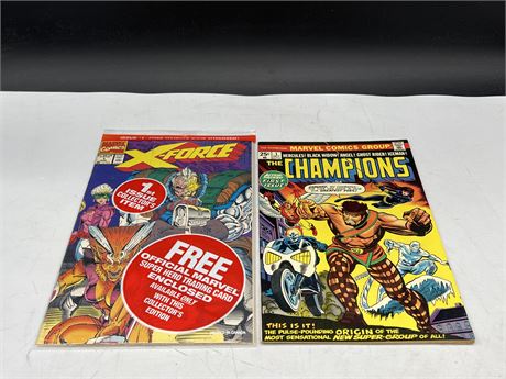 X-FORCE #1 (STILL SEALED) & THE CHAMPIONS #1