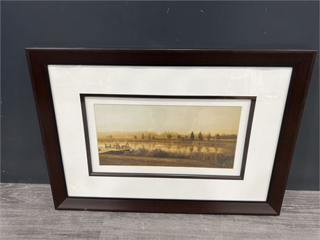 SIGNED NUMBERED PRINT “MIST RISING” BY ALICIA SAOVE (27”x19”)