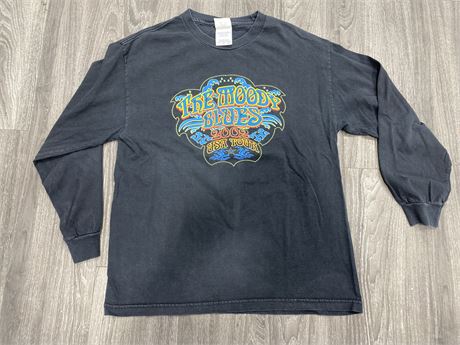 THE MOODY BLUES 2002 USA TOUR LONG SLEEVE TAGGED SIZE LARGE